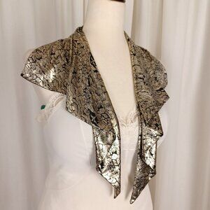 Vintage 80s Gold Lamé Collar/Scarf